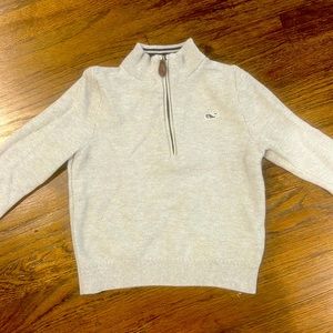 Boys vineyard vines lightweight half zip sweater